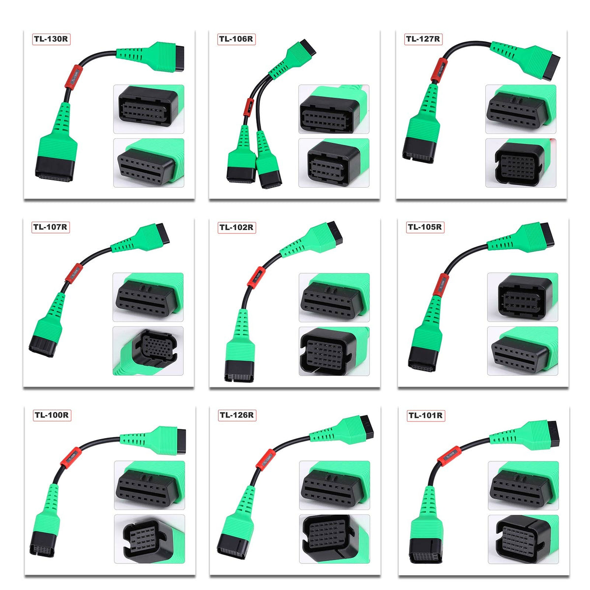 Launch EV battery pack test cables, red series